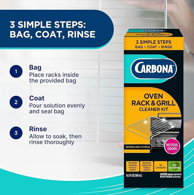 Carbona No Scent 2-in-1 Oven Rack and Grill Cleaner 16.8 oz. Liquid | Liquid