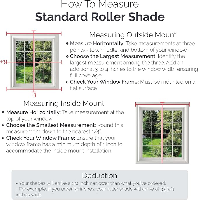 Cordless 5% Solar Screen Standard Roller Shade, Fawn 29 W x 66 H (Arrives 1/4" Narrower)