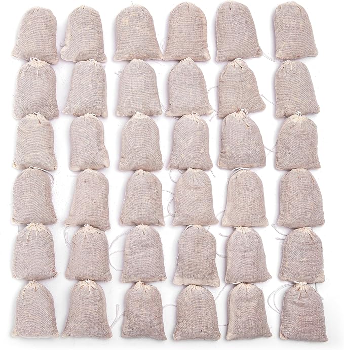 Lavande Sur Terre Pack of 36 Cedar Sachets Bag, Red Cedar Chips Sachets for Clothes Storage,Home Fragrance Sachet for Drawers and Closets, LV-F-CC-2
