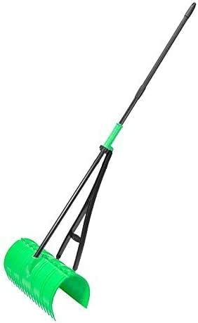 Back Saving Garden Rake ― Leaf Rakes for Gardening ― Leaf Picker Upper ― Heavy Duty Leaves Claw & Rakes Lawns Garden Tool ― Easy Leaf & Grass Grabber Without Bending Over ― Green
