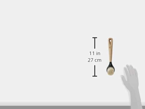 Lodge Scrub Brush - Durable Cast Iron Cookware Cleaning Brush with Ergonomic Handle - Reusable Kitchen Cleaning Tool for Skillets, Griddles & Dutch Ovens - 10 Inches