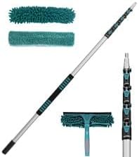 TelesPro 35 Feet High Reach Window Squeegee with 5-29Ft Extension Pole