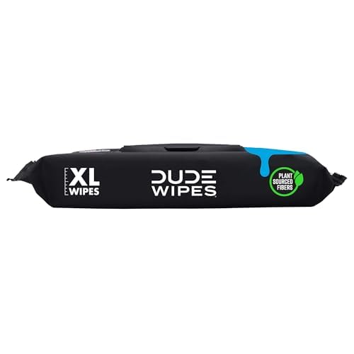 DUDE Wipes Poopsicle Flushable Wipes - Ice Pop Scented Extra-Large Adult Wet Wipes - 3 Pack (144 Count) - Infused with Vitamin E and Aloe - Septic and Sewer Safe