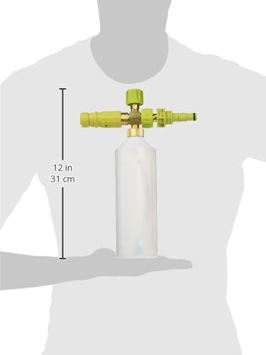 Sun Joe 34 oz Foam Cannon for SPX Series Pressure Washers with Foam Soap Spray Canno, Adjustable Knob, Quick-Connect Fitting, and 34 oz Bottle