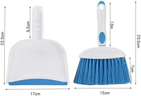 Small Broom and Dustpan Set, Small Dustpan and Brush Set, Mini Dust pan and Brush, Hand Broom and dust pan, Mini dustpans are Ideal for Cleaning Little Areas Like Desks, Chairs, Kitchens, pet Rooms.