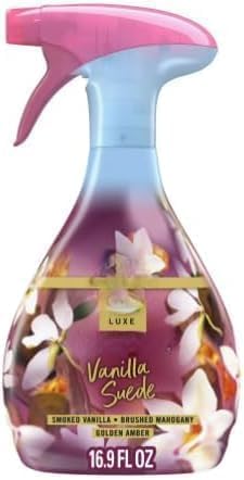 Feb-reze Fabric Spray Air Freshener, Odor-Fighting Fabric Refresher, Vanilla Suede Scent, 16.9 fl oz