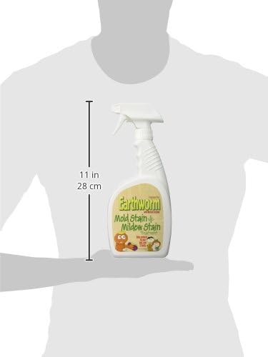 Earthworm Mold Stain and Mildew Stain Treatment - Natural and Family-Safe - 22 oz