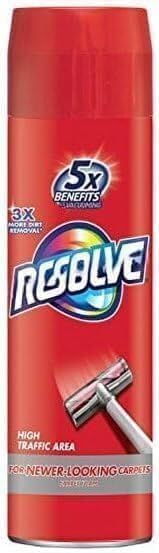 R'esolves High Traffic Carpet Cleaner Foam, Unscented, 3X Dirt Removal, Stain-Resistant Carpet Solution and Odor Remover, 22 oz, Single Pack