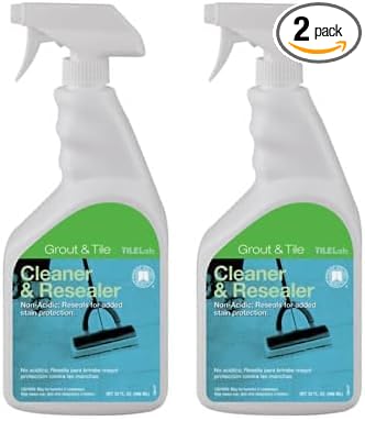 Custom Building Products TileLab Grout & Tile Cleaner and Resealer, 32 fl. oz.(946 ml) (Pack of 2)
