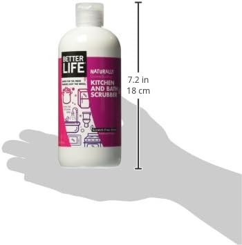 Better Life Sink Scrubber, Kitchen and Bath Cleaner, Tub and Tile Scrub, Stainless Steel and Granite Cleaner, 16 Ounce, Pack of 2