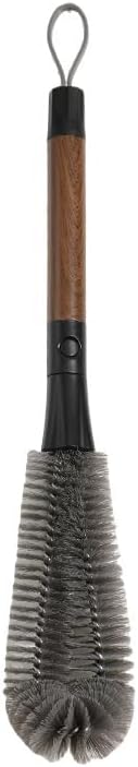 2-in-1 Garbage Disposal Brush with Gap Cleaner, 14" Extra Long Handle Cleaning Brush for Removing Residue, Odor, Build-Up, Universal Kitchen Sink Drain Cleaner (Walnut Color)