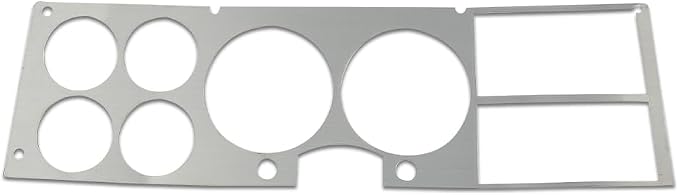 PIT66 Silver Dashboard Dash Bezel Insert Compatible with Chevy/GMC Truck Blazer Suburban Jimmy 1981-1987