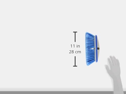 STAR BRITE Premium Medium Wash 8" Brush Head W/Bumper - Dual Connections Fit Either Standard 3/4" Threaded Poles or Extend-A-Brush Handles (Medium) (Blue) (040162) (Pack of 6)