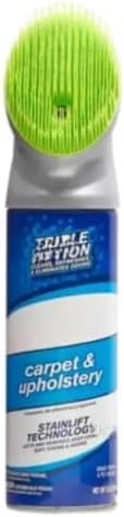 Carpet & Upholstery Foam Cleaner with Built-In Brush, Deep Cleaning Spray for Stains, Odor Removal & Fabric Refresh – 12 oz Easy-Use Foam for Home, Car Interior, Sofa & Rugs