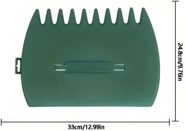 Outdoor Gardening Falling Leaf Collector Clip Plastic Hand Slicker for Leaves, Maple and Lawn Cleaning, Green