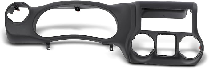 DOTCOM Dash Instrument Cluster Panel Bezel Fit Jeep Wrangler 2011-2014 | Instrument Cluster Trim Panel Bezel,Polypropylene Material,Black Finish, Fit Jeep Wrangler 2011-2014