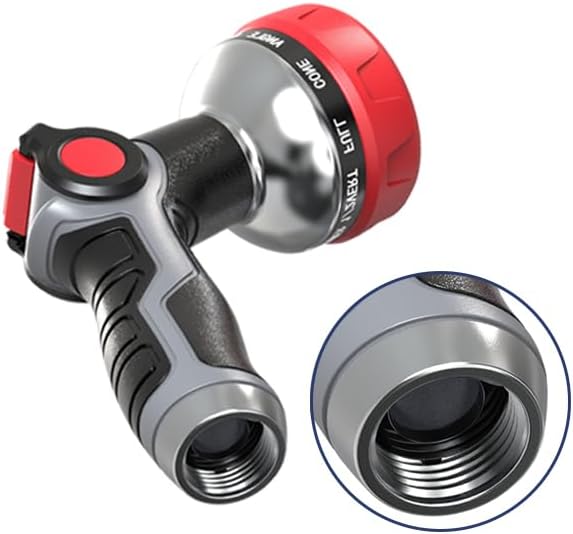 Hose Nozzle 10 Adjustable Patterns Garden Hose Nozzle Premium High Pressure Water Hose Nozzle with Thumb Control Design Hose Sprayer Nozzle for Garden & Lawns Watering, Cleaning, Pets & Car Washing