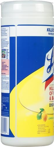 Lysol Disinfectant Wipes, For Disinfecting, Deodorizing, and Cleaning, Lemon & Lime Blossom, 35ct (Pack of 2)