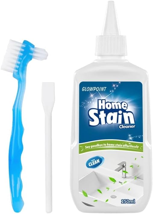 Home Stain Cleaner Gel, Washing Machine Cleaner for Front Load Washer Seals, Bathroom Showers & Tile Grouts, Thick No-Drip Formula (Pack of 1)