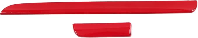 HIGH FLYING for Subaru WRX STI 2015-2021, XV Crosstrek 13-17 Car Accessories Dashboard Center Console Strip Decor Cover Trim ABS Red 2pcs (Not Fit RHD)