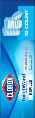 CLOROX ToiletWand Toilet Cleaner Refills,Toilet brush,Original,10 Count (Pack of 6)