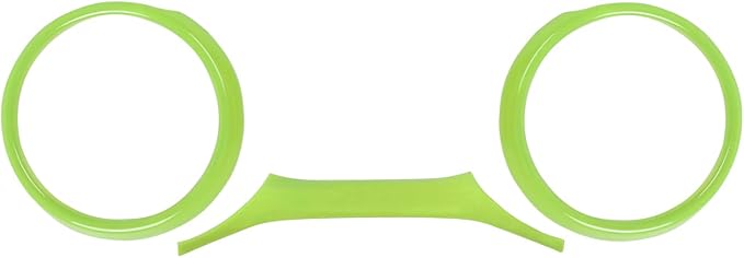 RT-TCZ for Jeep JL Dashboard Instrument Panel Gauges Trim Ring Cover for Jeep Wrangler JL JLU Gladiator JT 2018-2023 Green Interior Accessories 3pcs