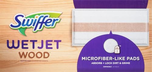 Swiffer WetJet Mops for Floor Cleaning, Hardwood Floor Cleaner Spray Mop Pad Refill, 20 Count