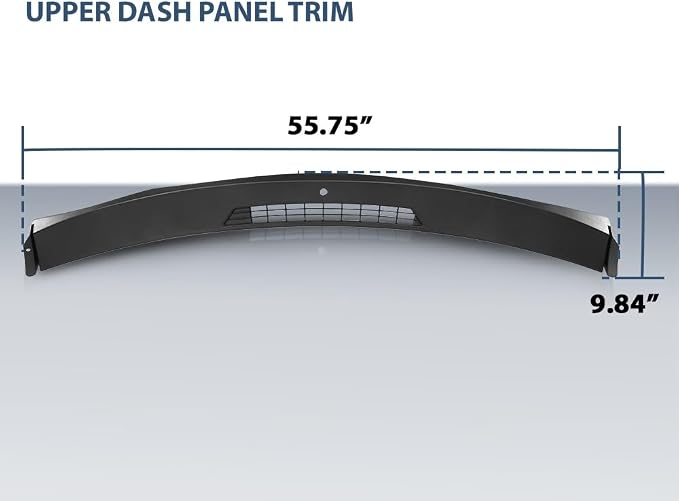 DOTCOM Upper Dash Defrost Vent Panel Fit Chevy Impala 2006-2016 Black | Sensor Hole, 10388101, 25808816, 15828633, 15884654, 15773563, 22761772