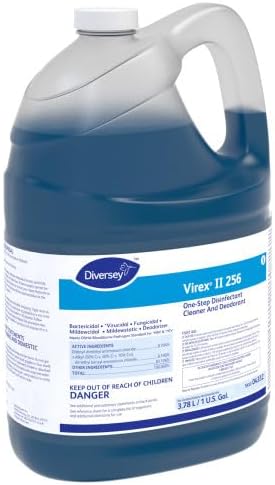 VIREX Diversey II 256 Disinfectant Cleaner Conc, 1 gal, 4 Pk