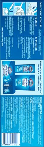 CLOROX ToiletWand Toilet Cleaner Refills, Toilet brush, Rainforest Rush, 10 Count (Pack of 6)