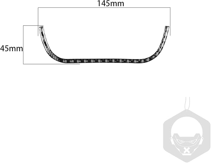 Real Carbon Fiber Trim for Dodge Charger Chrysler 300 Accessories | for Charger 2011+ Chrysler 300 2011-2023 Center Door Armrest Handle Sticker Interior Thick Overlay Decal