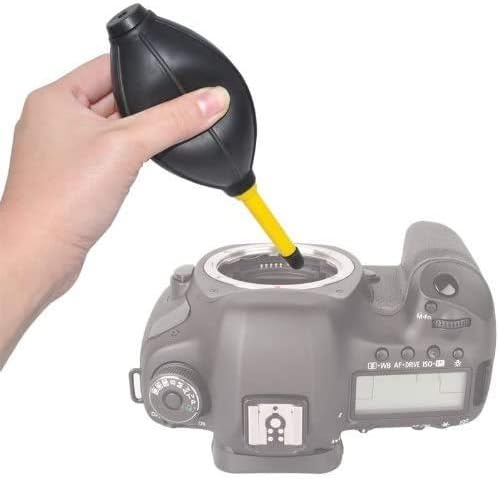 Dust Cleaner Kit Strong Cleaning Air Blower + Soft Brush Blower for Camera & Camcorder, Lens, LCD Screens, etc + Microfiber Cloth