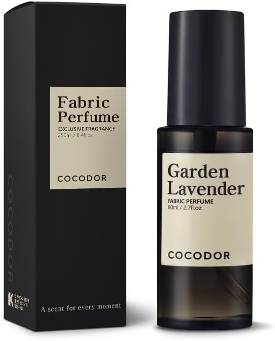 COCODOR Fragrance Room Spray/Garden Lavender/ 2.7oz(80ml) / Made with Essential Oils, scented room closet fabric odor eliminator spray
