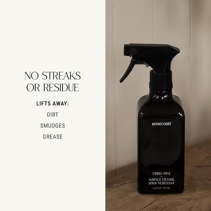 Homecourt by Courteney Cox Surface Cleaner, Steeped Rose, 16 fl oz | All-Purpose Spray, Lifts Away Dirt, Smudges & Grease, For Bathroom, Kitchen & more, Clean Formula
