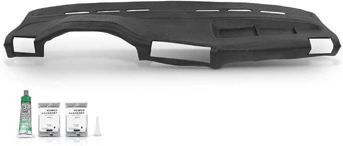 G-PLUS TPE Dashboard Molded Dash Cover Cap Compatible with BMW 318i 325e 325i 325is 1984 1985 1986 1987 1988 1989 1990 Black