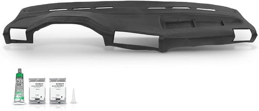 G-PLUS TPE Dashboard Molded Dash Cover Cap Compatible with BMW 318i 325e 325i 325is 1984 1985 1986 1987 1988 1989 1990 Black