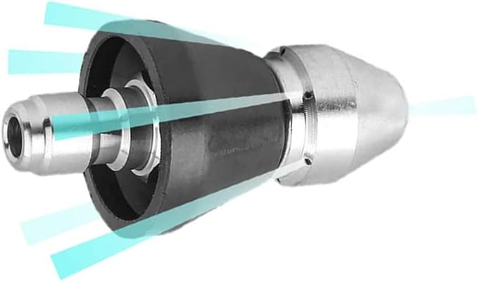 MIZORLIE Pressure Washer Sewer Jetter Nozzle with Stainless Steel | Durable Design Sewer Jet Nozzle,Pressure Drain Jetter Hose Nozzle,1/4'' Quickly Connector, 5000 PSI Orifice 6.5