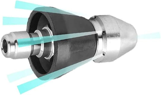 MIZORLIE Pressure Washer Sewer Jetter Nozzle with Stainless Steel | Durable Design Sewer Jet Nozzle,Pressure Drain Jetter Hose Nozzle,1/4'' Quickly Connector, 5000 PSI Orifice 6.5
