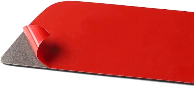 Red Real Carbon Fiber Trim for Tesla Accessories | for Model 3 2017-2022 / Model Y 2020-2024 Rear Door Sill Panel Sticker Interior Thick Overlay Decal