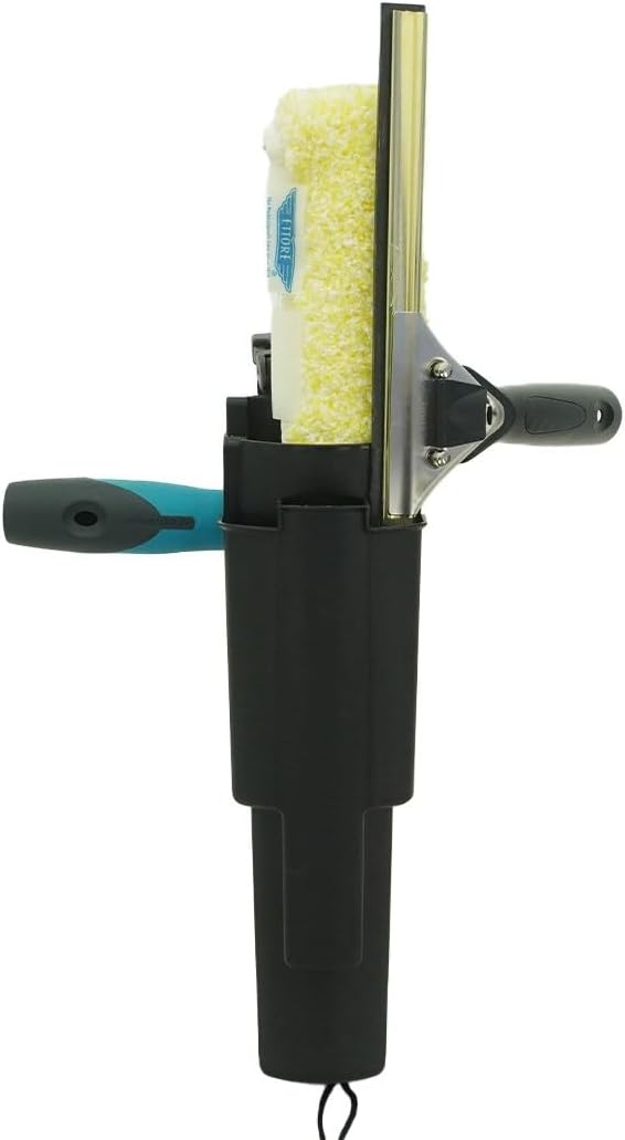 XERO Window Cleaning Holster and Belt- Detachable Side Bucket on a Belt Squeegee Holder and Tool Belt -Black