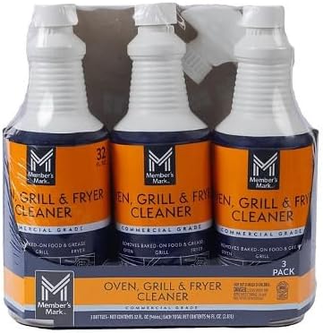 2024 New Model: Commercial Oven, Grill and Fryer Cleaner 32 oz, 3 pk Comes With 1 Magic Brick Sponge