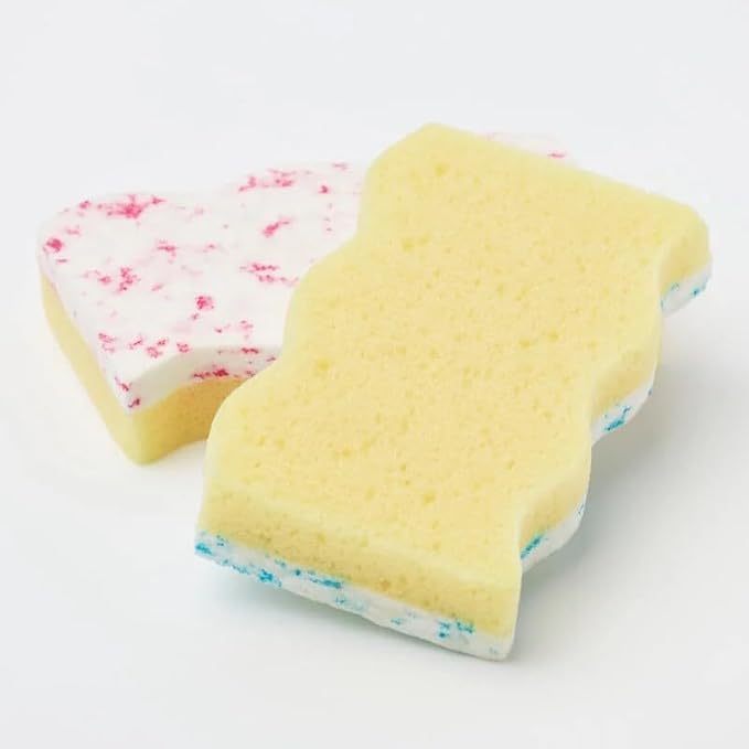 Scrub Daddy Eraser Mommy 10x with Scrubbing Gems Erase, flip, Wipe! A Gentle Wipe with The Water Activated Sponge Eraser (2 Pack)
