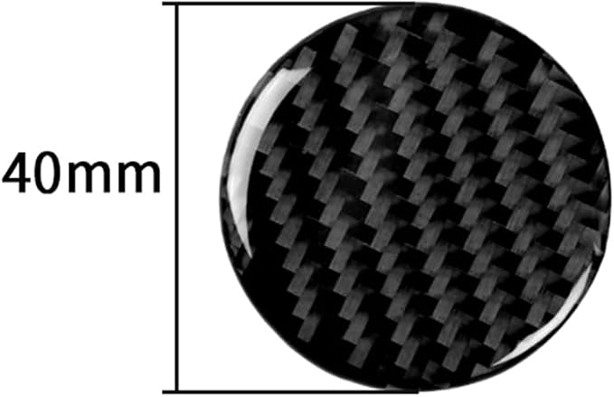 Real Carbon Fiber Trim for Audi Accessories | for B9 A4 S4 A5 S5 2020-2025 / RS5 2021-2025 Center Control Knob Interior Thick Overlay Decal