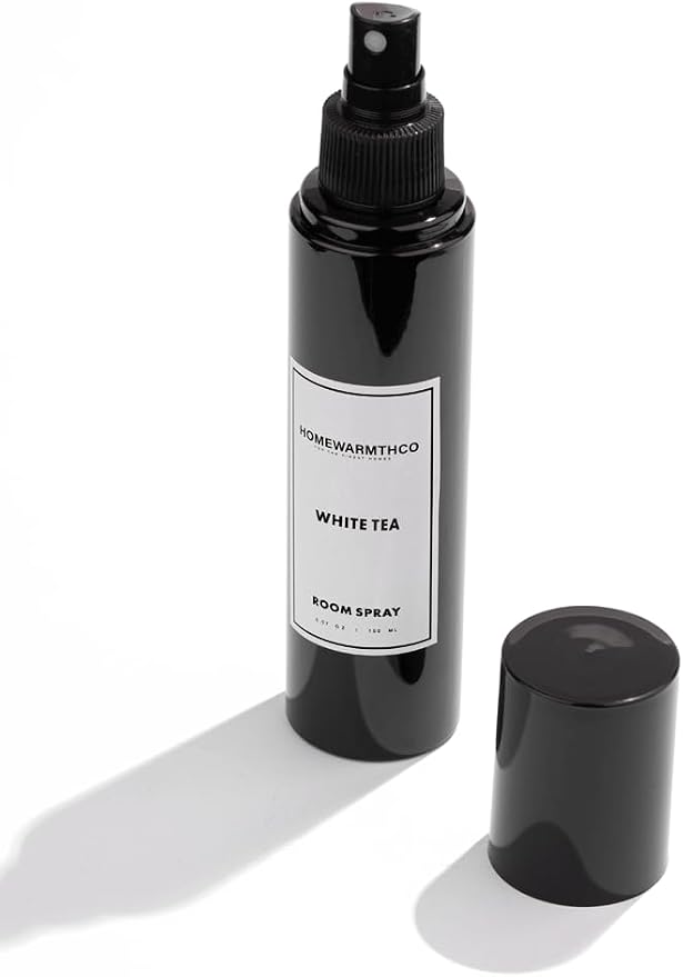 White Tea Room Spray – 5.07 oz Scented Air Freshener Spray for Home, Office, Kitchen & Bathroom Odor Eliminator Long-Lasting Linen Spray for Bedding, Pillows & Fabrics – Essential Oil Spray