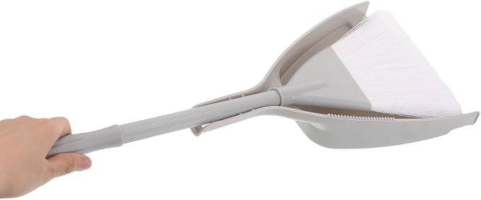 Small Broom with Dustpan Set for Bedrooms and Corner Spaces, Mini Handheld Brush with Ergonomic Grip and Sturdy Plastic Nylon Material, Reliable Small Sweeping Brush Dustpan,