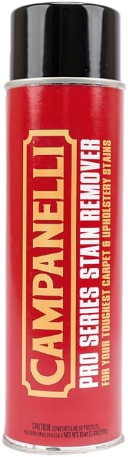 CAMPANELLI Pro Series Carpet & Upholstery Stain Remover Spray, 18Oz Aerosol | Cleaner for Pet Stains, Food Spills, Rugs, Coffee, Wine and Odors with Convenient Point-and-spray Formula.