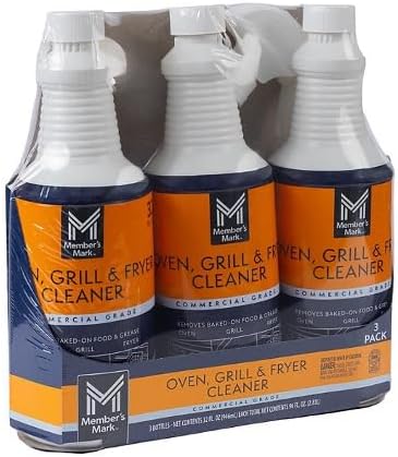 2024 New Model: Commercial Oven, Grill and Fryer Cleaner 32 oz, 3 pk Comes With 1 Magic Brick Sponge