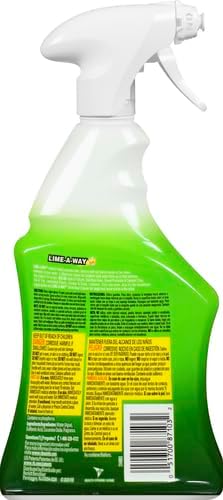 Lime-A-Way Hard Water Stain Remover Spray, Removes Lime, Calcium & Rust in Seconds, Bathroom Cleaner, 22 fl oz (2-count)