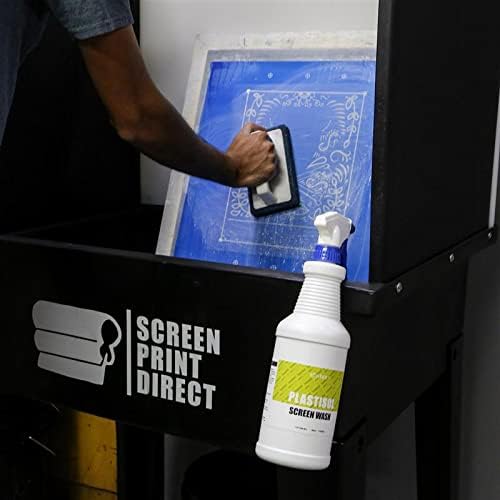 Ecotex Plastisol Ink Remover & Screen Wash - Screen Printing Cleaner, Qt | Soy-Based Plastisol Ink Remover & Screen Wash - Dissolves Ink Fast, Drain-Safe, Biodegradable, Low Odor, Low VOC - 1 Quart