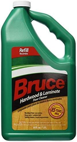 Bruce Hardwood and Laminate Floor Cleaner for All No-Wax Urethane Finished Floors Refill 64oz (Pack of 3)